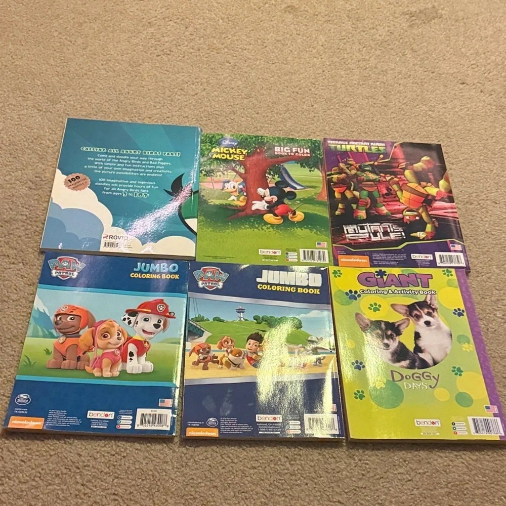 Nickelodeon and Disney Jumbo Coloring Book Set